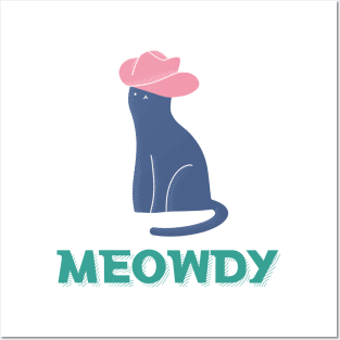 Meowdy Cowboy Cat Posters and Art